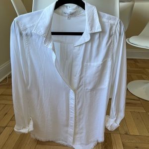 Bella Dahl White Button Blouse